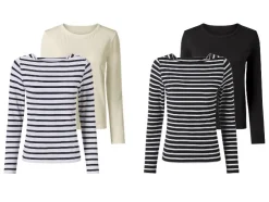 Camisetas de manga larga para mujer, 2 unidades.