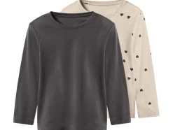 Camisetas de manga larga para bebé, 2 unidades.