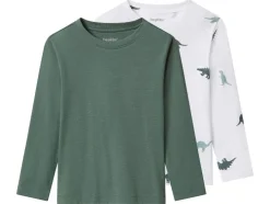 Camisetas de manga larga para bebé, 2 unidades.