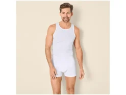 Camisetas de tirantes de canalé doble para hombre, 2 unidades.