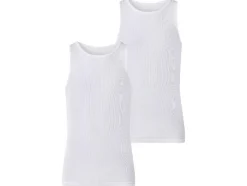 Camisetas de tirantes de canalé doble para hombre, 2 unidades.