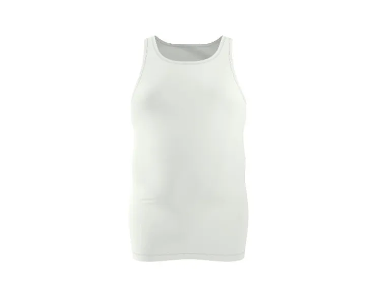 Camisetas interiores de canalé fino para hombre, 3 unidades.