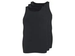 Camisetas interiores de canalé fino para hombre, 3 unidades.