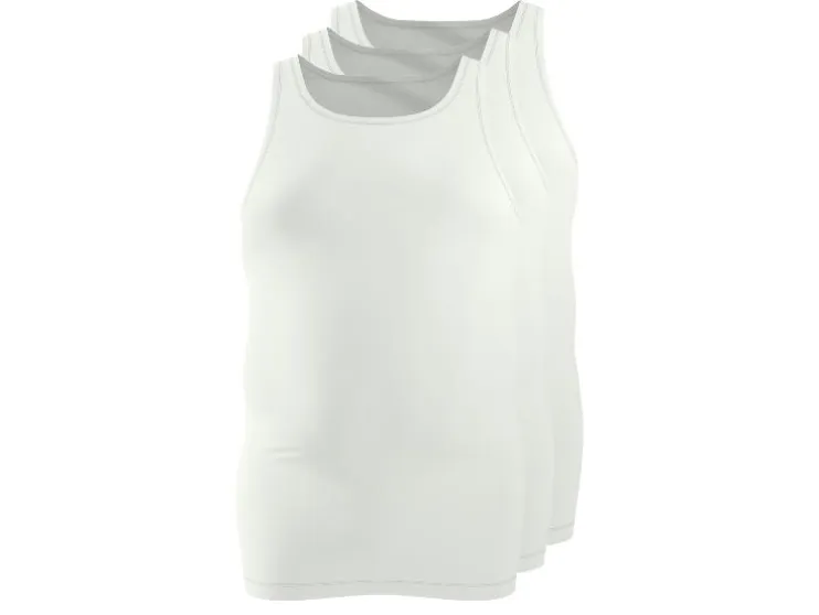 Camisetas interiores de canalé fino para hombre, 3 unidades.