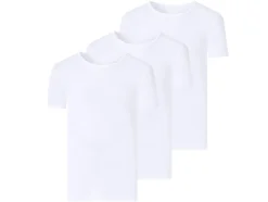 Camisetas interiores de canalé, 3 unidades.