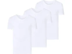 Camisetas interiores de canalé, 3 unidades.
