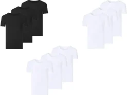 Camisetas interiores de canalé, 3 unidades.