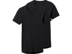 Camisetas interiores de canalé, 2 unidades.