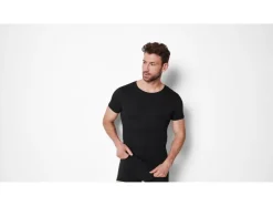 Camisetas interiores de canalé, 2 unidades.