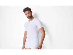 Camisetas interiores de canalé, 2 unidades.