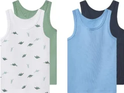 Camisetas interiores infantiles, 2 unidades.