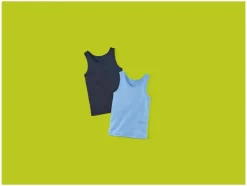 Camisetas interiores infantiles, 2 unidades.