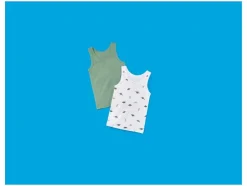 Camisetas interiores infantiles, 2 unidades.