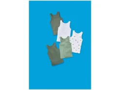Camisetas interiores infantiles, 5 unidades.