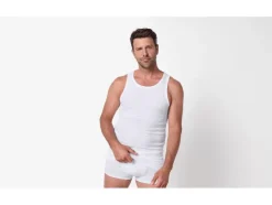 Camisetas sin mangas de canalé doble para hombre, 2 unidades.