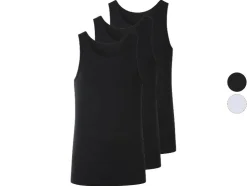 Camisetas sin mangas de canalé fino para hombre, 3 unidades.