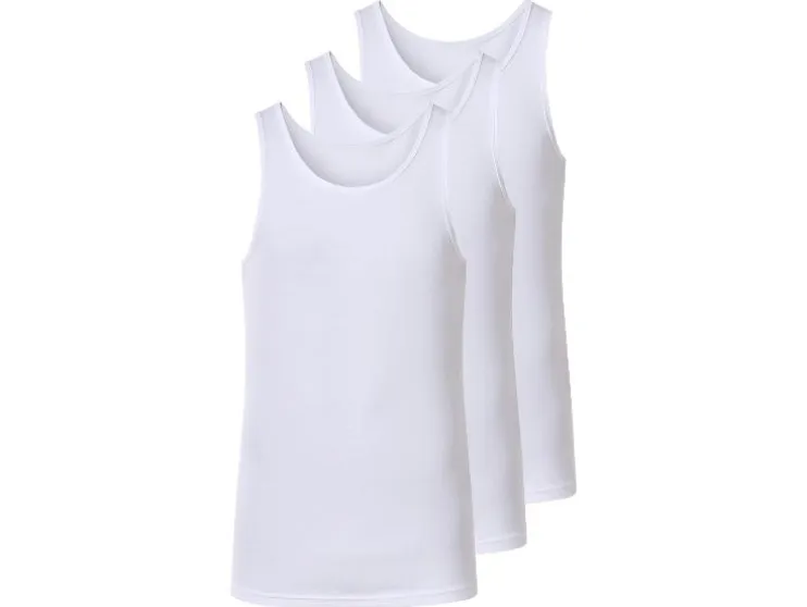 Camisetas sin mangas de canalé fino para hombre, 3 unidades.