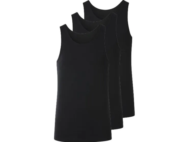 Camisetas sin mangas de canalé fino para hombre, 3 unidades.