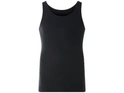 Camisetas sin mangas para hombre, 3 unidades, en canalé fino.