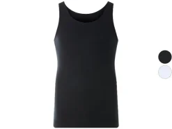 Camisetas sin mangas para hombre, 3 unidades, en canalé fino.