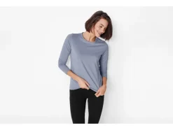 Camiseta térmica de manga larga para mujer