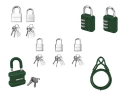 Candados / Candados de combinación / Candado para exteriores / Cable de acero para candado.