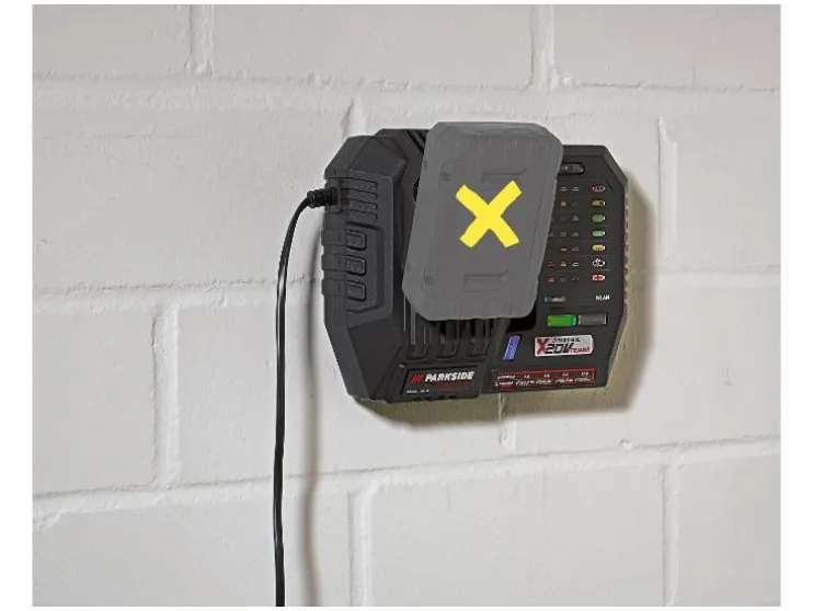 Cargador de batería inteligente 20 V / 12 A »PLGS 2012 A1«, sin batería.
