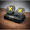 Cargador doble para batería de 20 V / 2 x 4,5 A »PDSLG 20 B1«, sin batería.