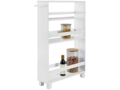 Carro camarera para cocina, con ruedas.