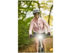 Casco de bicicleta con luz trasera