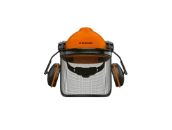 Casco de protección forestal, con protección auditiva.