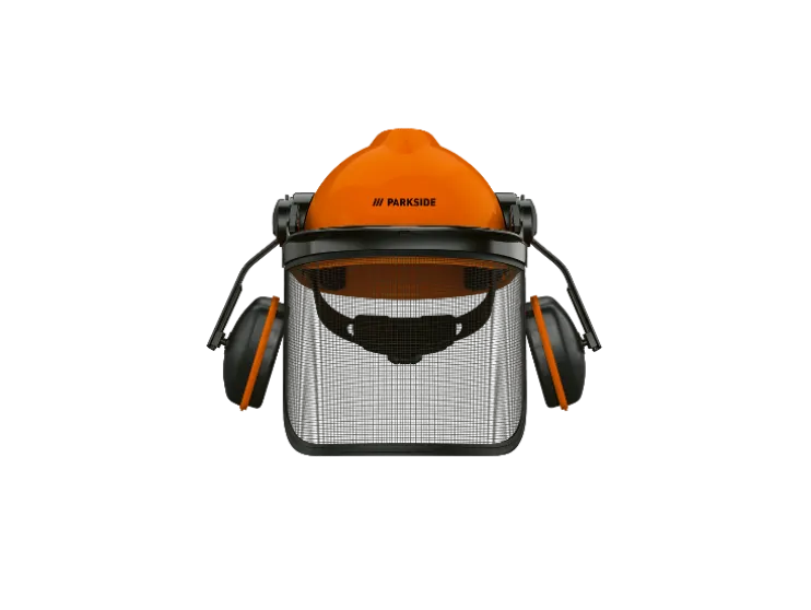 Casco de protección forestal, con protección auditiva.