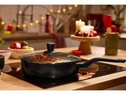 Cazuela de aluminio fundido con Tapa, Ø 28cm.