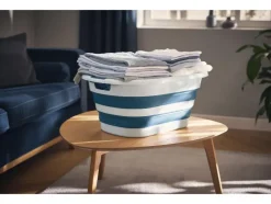 Cesta para la colada, plegable.