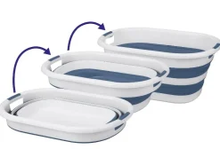 Cesta para la colada, plegable.