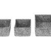 Cestas de fieltro para almacenamiento / Cesta grande de fieltro para almacenamiento / Cestas pequeñas de fieltro para almacenamiento.