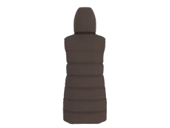 Chaleco acolchado largo para mujer