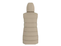 Chaleco acolchado largo para mujer