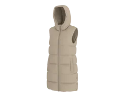 Chaleco acolchado largo para mujer