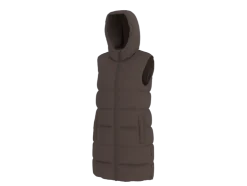 Chaleco acolchado largo para mujer
