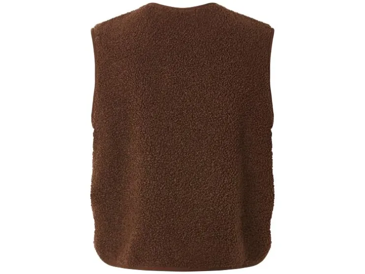 Chaleco para mujer de efecto pelo