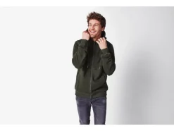 Chaqueta de felpa para hombre con forro de borreguito.