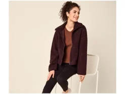 Chaqueta de felpa para mujer