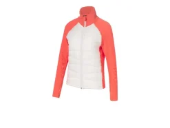 Chaqueta de mujer, parte delantera de material acolchado.