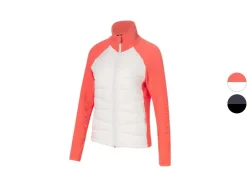 Chaqueta de mujer, parte delantera de material acolchado.