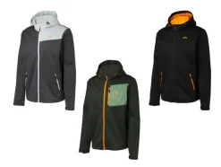 Chaqueta de softshell para hombre de material de softshell de 3 capas.
