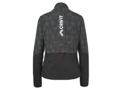 Chaqueta funcional de running para mujer, corte atlético.