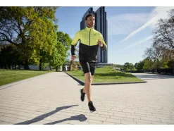 Chaqueta funcional prémium de running para hombre, Athletic Fit.