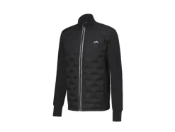 Chaqueta híbrida térmica de hombre con forro de felpa.
