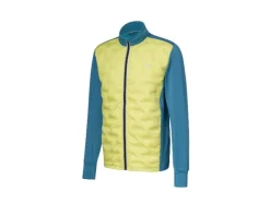 Chaqueta híbrida térmica de hombre con forro de felpa.